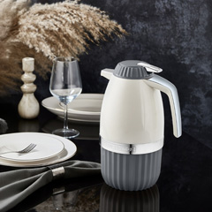 Star Termos Elegant Plus, Glass Thermos, 2 L, Grey - 2