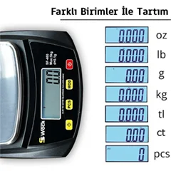 Swock SF-460 Electronic Scale 5 kg, 0.1 g - 3