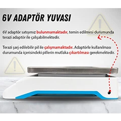Swock TS500 Dijital Terazi, 25 kg, 1 gr Hassasiyetli - 4