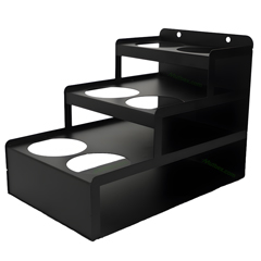 Syrup Stand, 6 Compartment, Static Painted Metal - 2