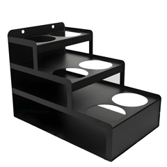 Syrup Stand, 6 Compartment, Static Painted Metal - 3