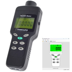 Tenmars TM-4100DN Temassız Devir Ölçer, Datalogger Özellikli - Tenmars