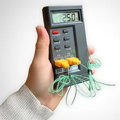TES 1320 Dual Input K-Type Probe Reader, Precision - 2