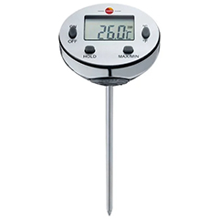 Testo 0560-1113 Su Geçirmez Paslanmaz Mini Termometre - 1