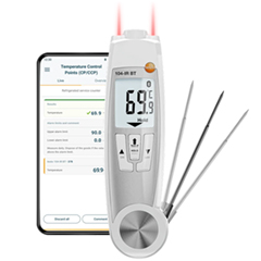 Testo 104 IR BT Intelligent Laser and Probe Food Thermometer - 1
