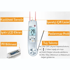 Testo 104 IR Problu ve Lazerli Gıda Termometresi - 2