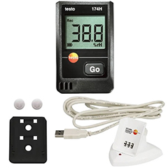 Testo 174H Mini Sıcaklık ve Nem Kayıt Cihazı Seti - 2