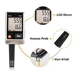 Testo 175 H1 Sıcaklık ve Nem Kayıt Cihazı, Datalogger - 2