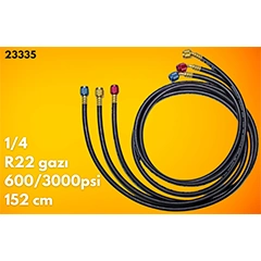 Testo 23335 Manifold Hortum Seti, 3000 Psi, 1/4, R22 - 2