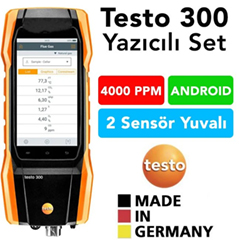 Testo 300 Baca Gaz Analiz Cihazı, Akıllı Dokunmatik Ekran - 1