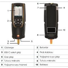 Testo 310 II Yazıcılı Baca Gazı Analiz Cihazı - 4