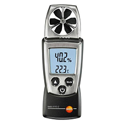 Testo 410-2 Anemometre, Hız, Sıcaklık ve Nem Ölçer - 1