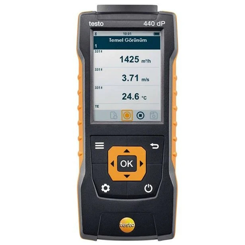 Testo 440 dP Fark Basınç Ölçerli Prob Okuyucu Cihaz - 1