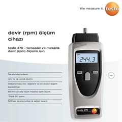 Testo 470 Temaslı Temassız Takometre - 2