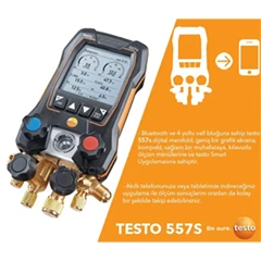 Testo 557S Smart Digital Manifold Set, 4-Way Valve - 2