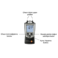 Testo 606-1 Ahşap Beton Nem Ölçer - 2