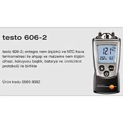 Testo 606-2 Ahşap Beton Nem, Hava Nem ve Sıcaklık Ölçer - 2