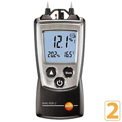 Testo 606-2 Wood Concrete Moisture, Air Humidity and Temperature Meter - 1