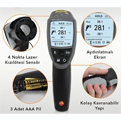 Testo 835-T1 Kızılötesi Lazerli Termometre - 2