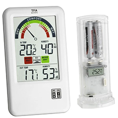 TFA 30.3045.IT Belair Wireless Humidity and Temperature Meter - 1