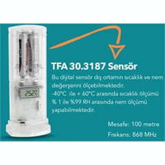 TFA 30.3045.IT Belair Wireless Humidity and Temperature Meter - 2