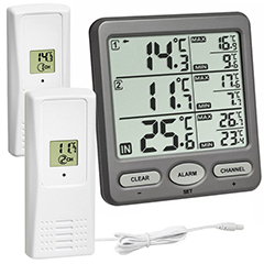 TFA 30.3062.10 TRIO Wireless Indoor and Outdoor Thermometer - 1