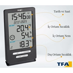 Tfa 30.3074.10 XENA HOME Kablosuz Termohigrometre - 3