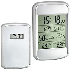TFA 35.1123 LOOK Weather Forecast Indoor Temperature and Humidity, Outdoor Temperature Meter - 1