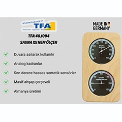 TFA 40.1004 Sauna Sıcaklık ve Nem Ölçer - 2