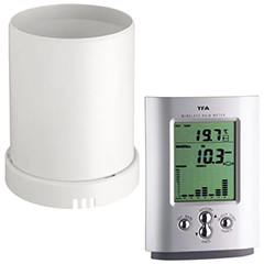 TFA 47.3003 Monsun Rain Gauge, Indoor and Outdoor Temperature Gauge - 1