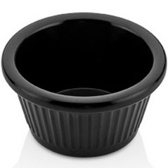 Thermoset Striped Ramekin Sauce Dish, 7 cm, 60 ml, Black - Thermoset