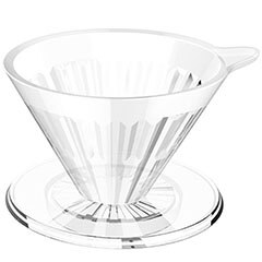 Timemore Crystal Eye 01 V60 Dripper, Plastik, 2 Fincan - 1