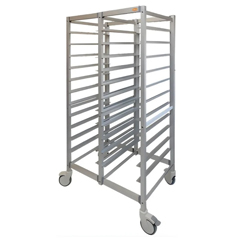 Tribeca Tray Transport Trolley, 37x53 cm, 22 Shelves, Disassembled - Tribeca