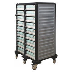 Tribeca TTTA 99 Thermo Tray Transport Trolley, 18 Tray Capacity - Tribeca