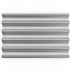Unox Aluminum Perforated Baguette Tray, 40x60 cm, TG445 - 2