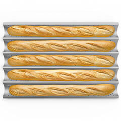 Unox Aluminum Perforated Baguette Tray, 40x60 cm, TG445 - 3