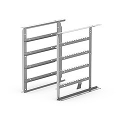 Unox GN 1/1 Pans Side Support Kit, 4 Shelves, XUC050 - Unox