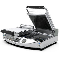 Unox SpidoCook Ceramic Glass Electric Grill, Double Sided, Ribbed Surface, Digital, SP-020-ER - Unox