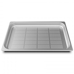 Unox Stainless Steel Perforated Oven Tray, GN 1/1, 4 cm, TG820 - Unox