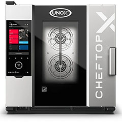Unox XEDA-0611-EXRS CheftopX Digital ID Electric Combi Oven, Gn 1/1, 6 Tray Capacity - Unox
