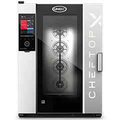 Unox XEDA-1021-EXRS CheftopX Digital ID Elektrikli Kombi Fırın, Gn 2/1, 10 Tepsi Kapasiteli - Unox