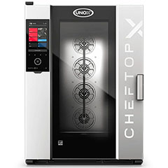 Unox XEDA-1021-GXRS CheftopX Digital ID Gas Combi Oven, Gn 2/1, 10 Tray Capacity - Unox