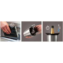 Vacu Vin Active Champagne Cooler, Elegant Stainless Steel - 2