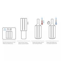 Vacu Vin Active Champagne Cooler, Elegant Stainless Steel - 3