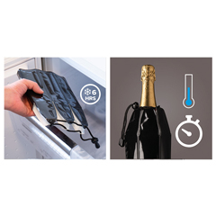 Vacu Vin Active Champagne Cooler, Patterned - 5