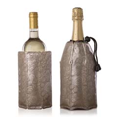 Vacu Vin Aktif Şarap & Şampanya Soğutucu, Platin - Thumbnail