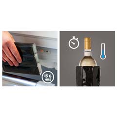 Vacu Vin Aktif Şarap Soğutucu, Platin - 2