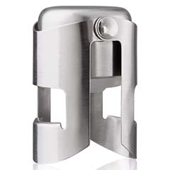 Vacu Vin Champagne Bottle Stopper, Stainless Steel - 1
