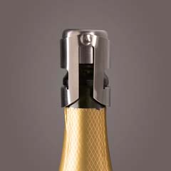 Vacu Vin Champagne Bottle Stopper, Stainless Steel - 3