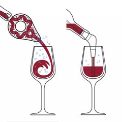 Vacu Vin Şarap Havalandırıcı, Gri - Thumbnail